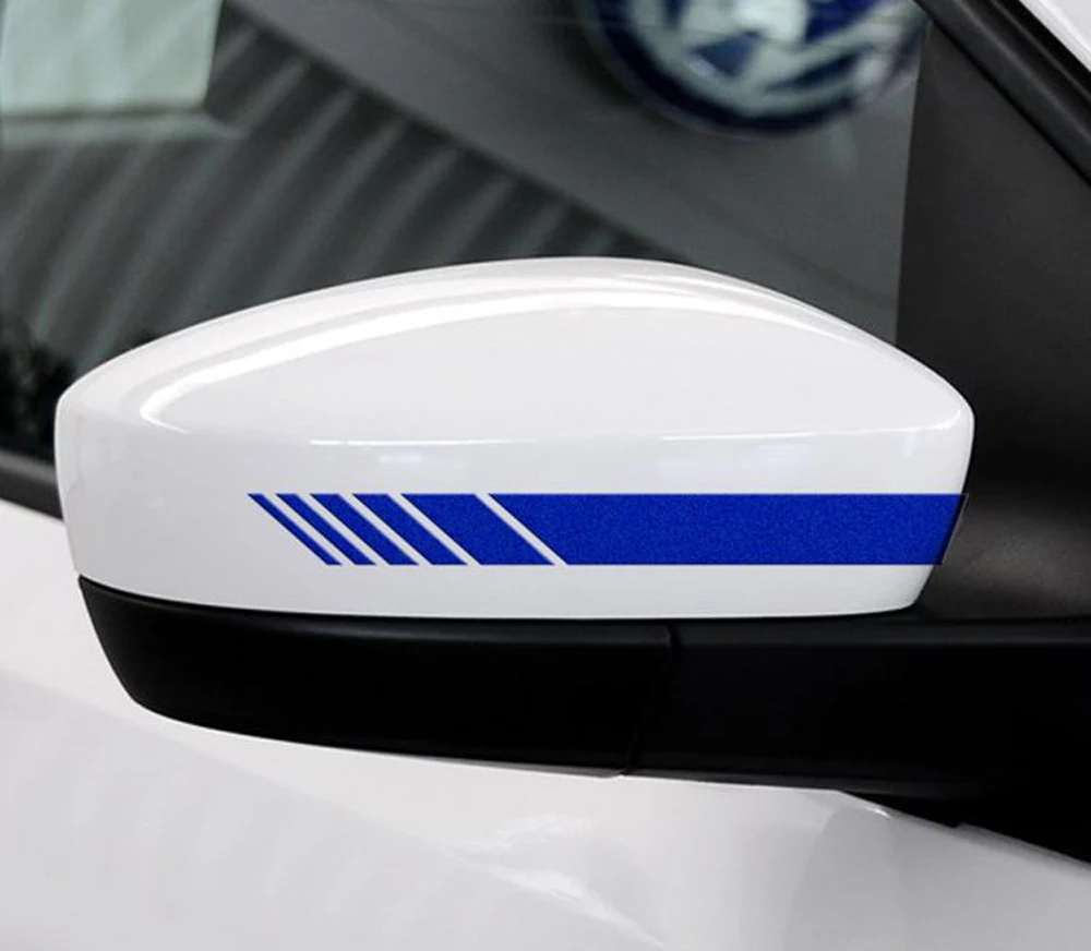 Боковое зеркало заднего вида в полоску Виниловая наклейка для автомобиля для Honda Civic Accord Fit Crv Hrv Jazz City CR-Z Element Insight