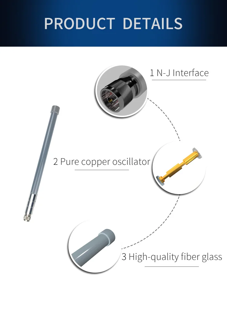 omidirecional antena exterior N-J interface