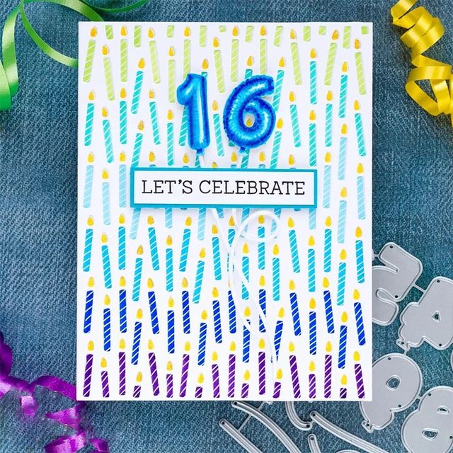 Rectangle Background Candle Cutting Die 4