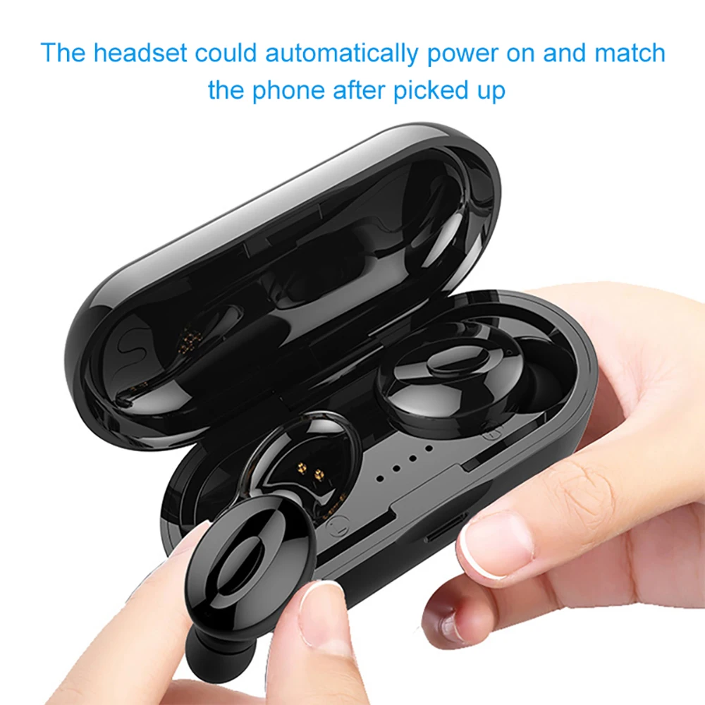 Vtin XU654 Wireless Earphones Bluetooth 5.0 Sport Earphone Waterproof Mini Stereo Earbuds With Charging Case For Redmi iPhone X (7)