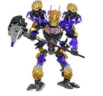 

Bevle XSZ 612-3 Biochemical Warrior BionicleMask Of Light Bionicle Onua Terak Building Block Compatible With Lepining Toys