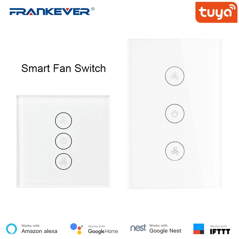 Умный потолочный Fan Switch Tuya WiFi дистанционный таймер и переключатель контроля