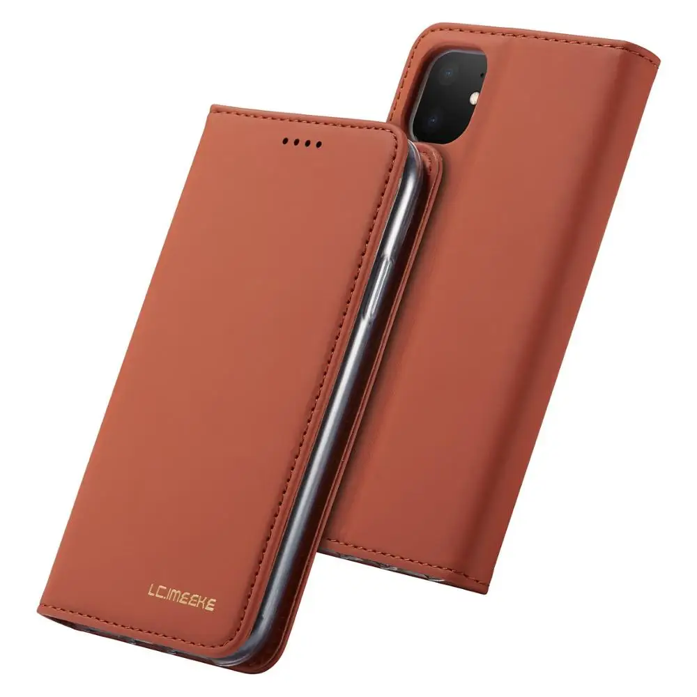 Brown Кожаный флип-чехол для huawei P30 Lite слот для магнитных карт держатель ТПУ мягкий чехол для huawei P30 Pro Чехол для телефона Coque Hoesje - Цвет: Brown