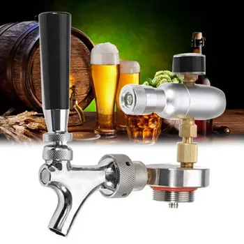 

Bar Accessories Mini Keg Stainless Steel Beer Dispenser Manual Pressurized Home Brewing Craft Faucet Kitchen Soft Drink Growler
