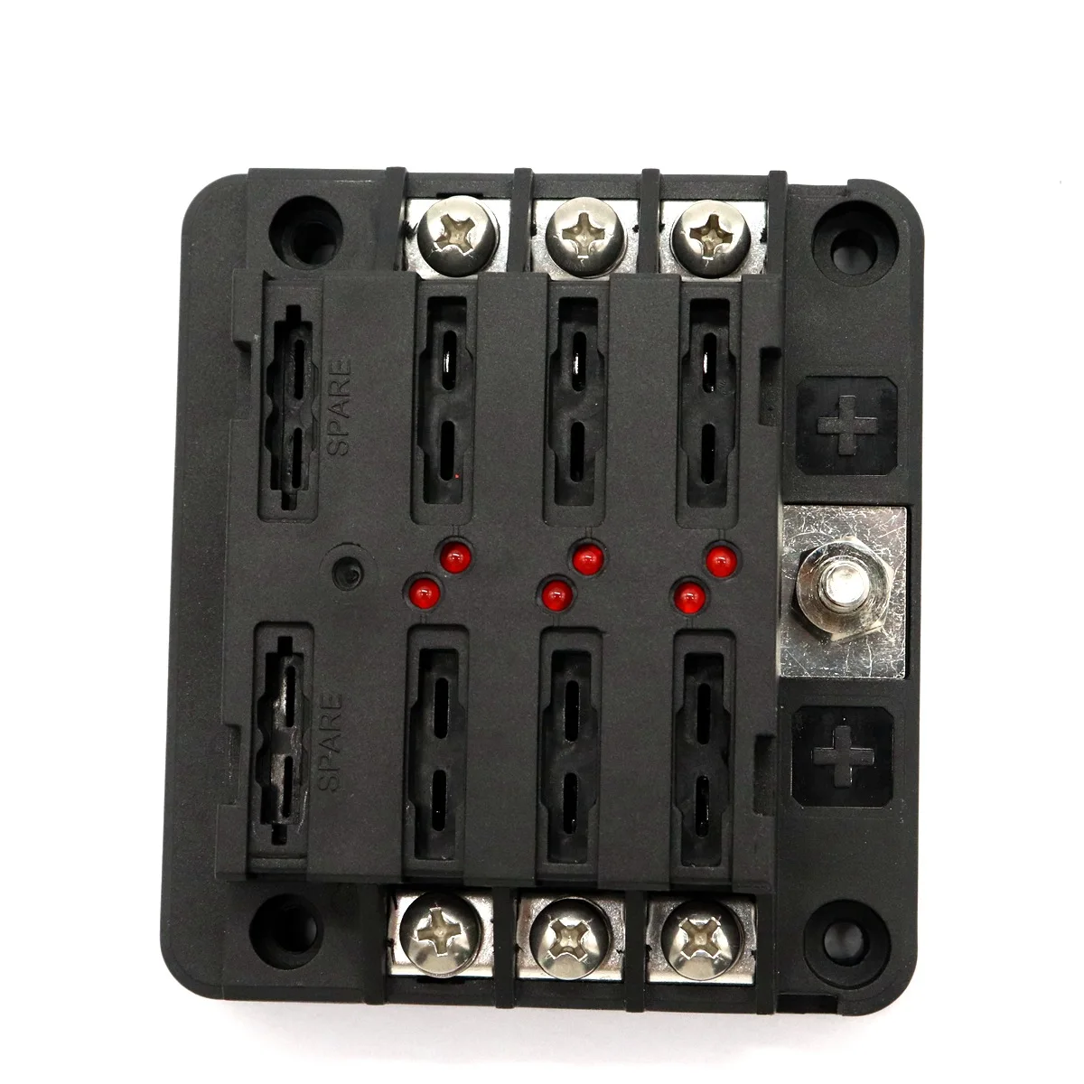 

New Products Car Fuse Box Modular 6 Fuse Box with Two Backup Fuse Hole 32V 100A