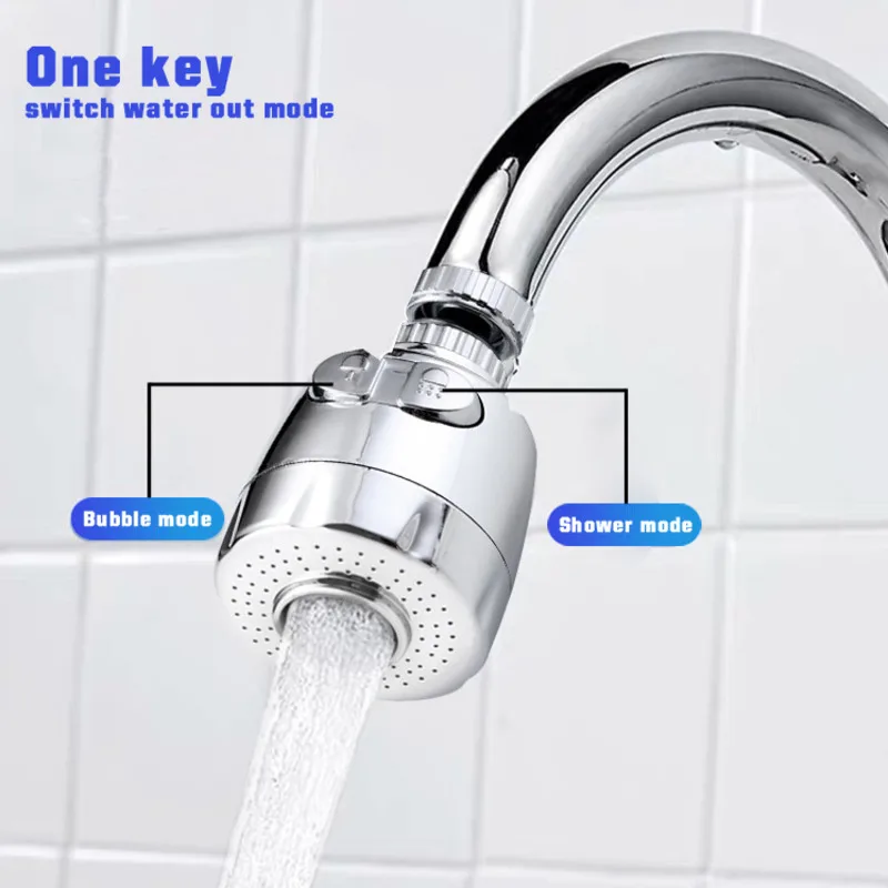 Universal Rotatable Faucet Adapter Kitchen Bathroom Water Saving Tap Aerator Diffuser Nozzle Splash Filter Bubbler