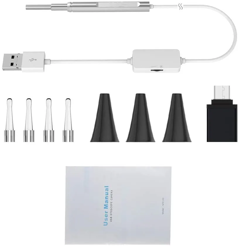 Otoscope медицинский Wifi ушной эндоскоп камера 3 9 мм Otoscopio цифровой воск очиститель с