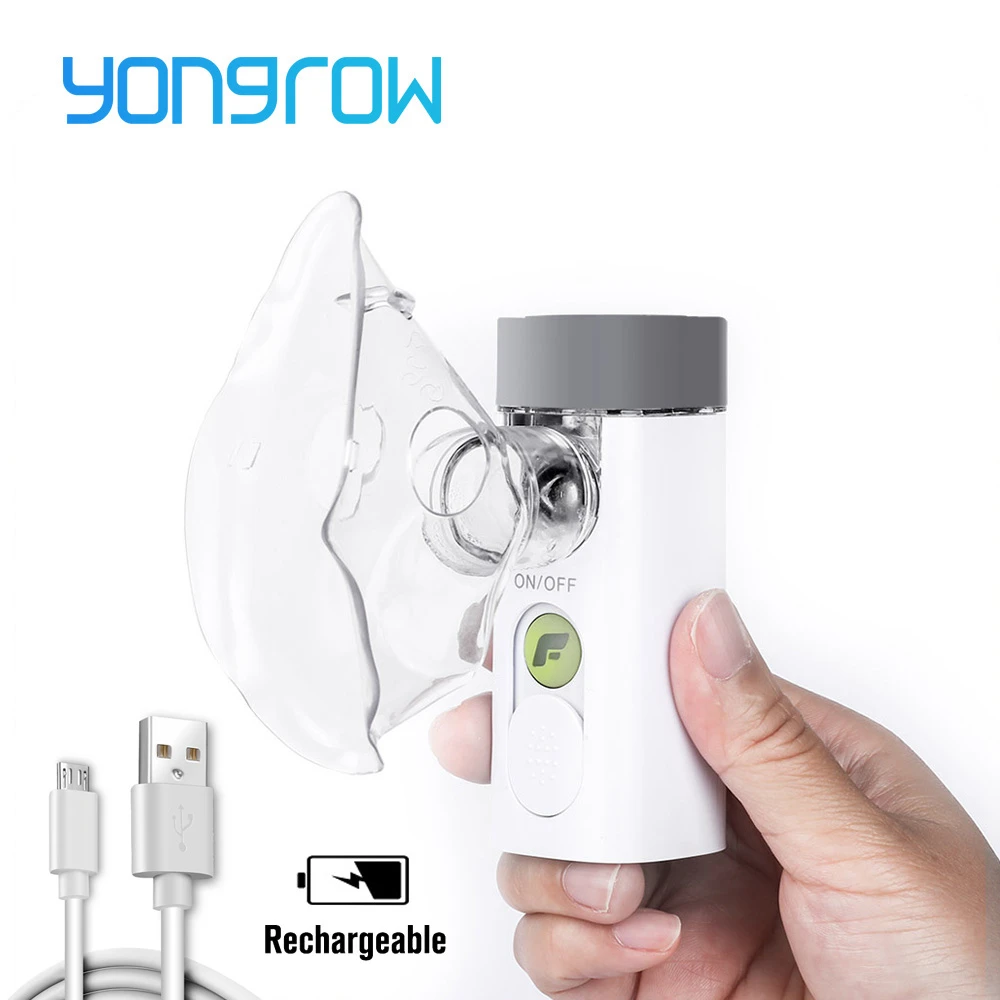 Скидка Yongrow медицинский небулайзер ручной ингалятор для астмы распылитель для детей забота о здоровье usb Перезаряжаемый мини портативный ингалято...
