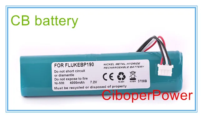 

Replacement For BP190,190,190C,192,192B,196,196B,190B,199B,199C,215C,192C,196CM,199C/S,192C/S,196BM,scopeMeters Battery