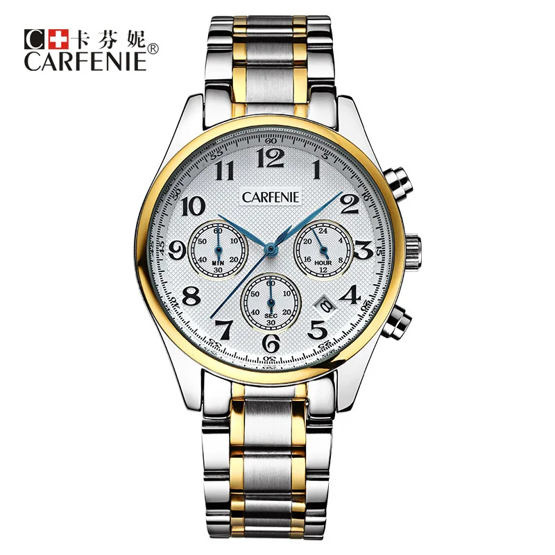 

A Generation of Fat Casual Men's Watch Retro with Numbers Measuring Import Movement Solid Steel Watch MEN'S Quartz Watch