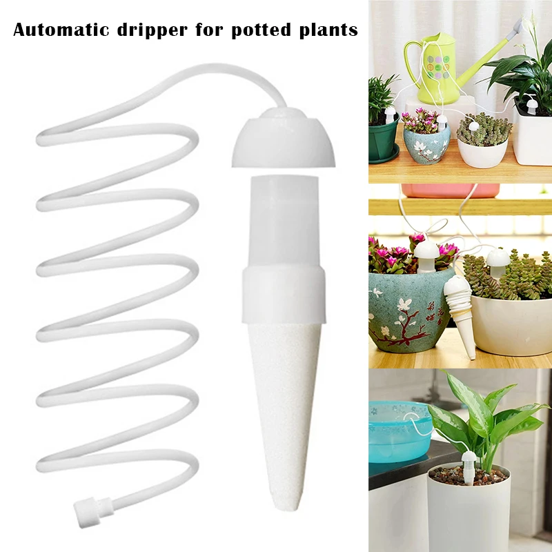 Plant Waterer Self Watering Spikes Devices With Slow Release Control Switch Automatic Vacation Drip WXV | Дом и сад