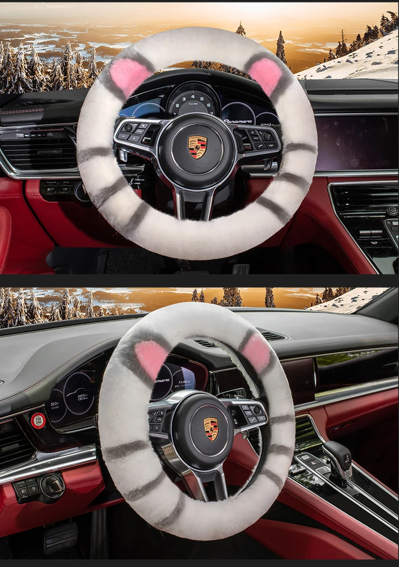 plush steering wheel cover 10