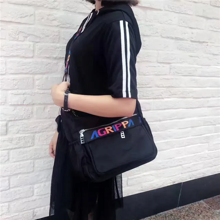 

2020 Simple Versatile New Style Women's Bag Printed Letter Casual WOMEN'S Bag Waterproof Oxford Shoulder Bag Shoulder Bag