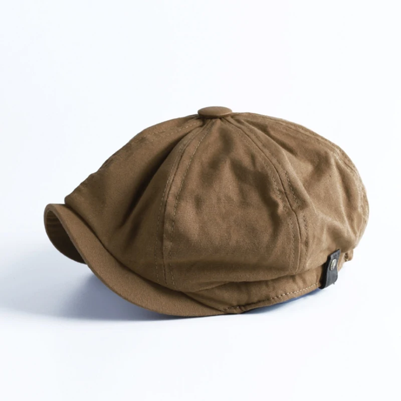 Vintage Newsboy Hat Beret Solid Color Fashion Korean Version Casual Tide Spring Autumn Men Cap Adult Cap newsboy cap newsboy hat