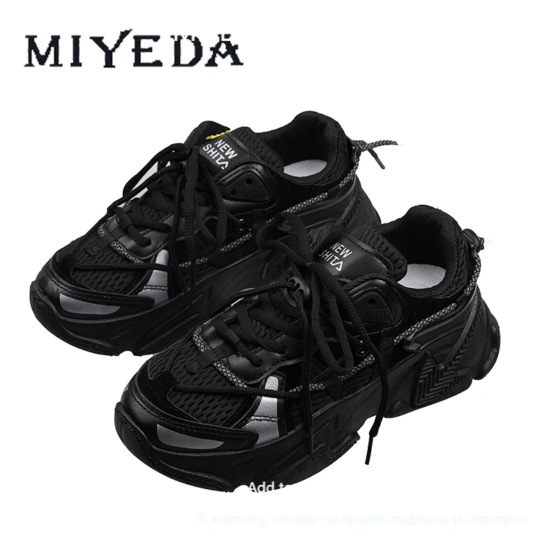 Chunky Platform Sneaker Sport-Shoes Breathable Casual High-Walk Woman Ladies Female Mesh