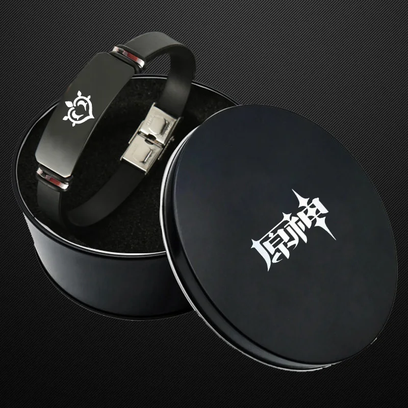 Game Genshin Impact One Piece Eye of God Bracelet Bangle Causal Wristband Accessories Gift Jewelry With Box | Украшения и