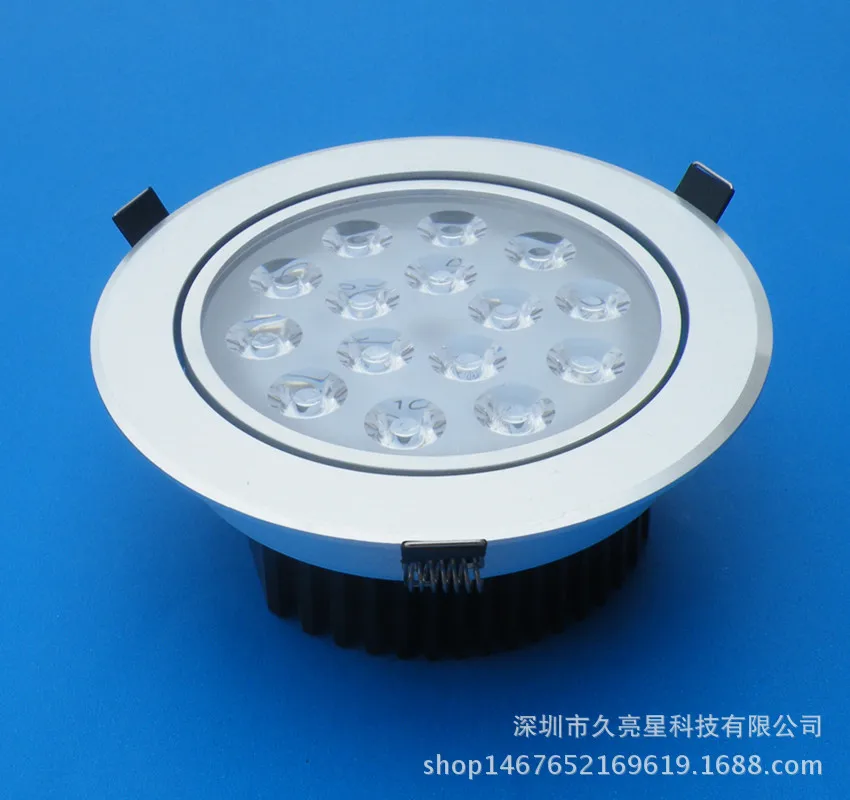 

LED Ceiling Light Spotlight Shell Kit 15w18w21w24w Lamp Package Thick Material Blades Radiator