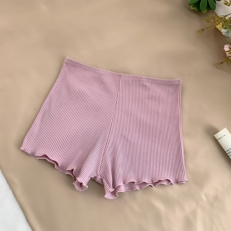 Pearl Diary женские ребристые защитные брюки под юбки Femme мягкие неодимовые