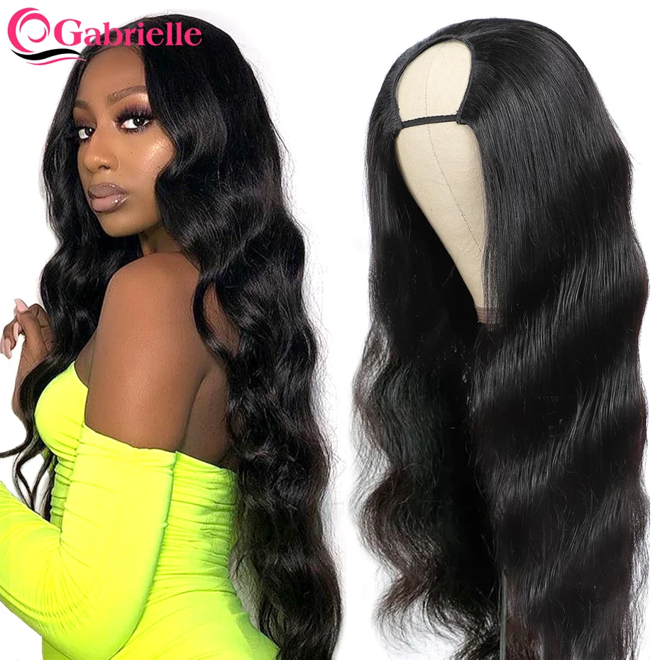 Body Wave U Part Wig Human Hair Cheap Brazilian Clip In Human Hair Half