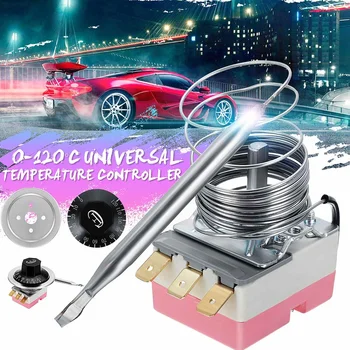 

Car Radiator Fan Control Switch 0-120°C Universal Variable Capillary Thermostat Temperature Controller Switch Cooling Car Parts