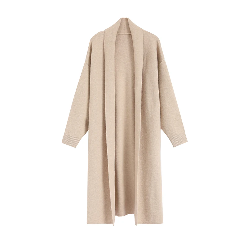 2020 Plus Size Long Women Faux Wool Sweater Autumn