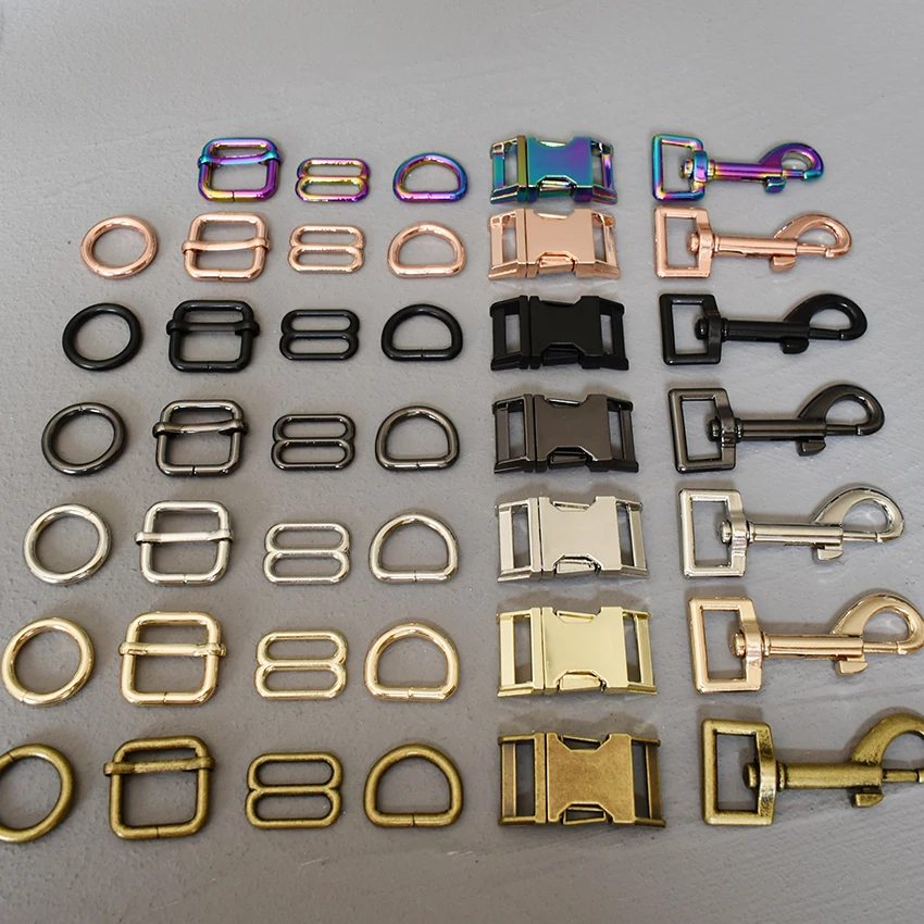 Hebilla de cinturón de Metal ajustable para mochilas, zapatos, bolsa, correa de gato, Collar de perro, hebillas, accesorios DIY, 20mm, 1 pieza|Hebillas ganchos| -