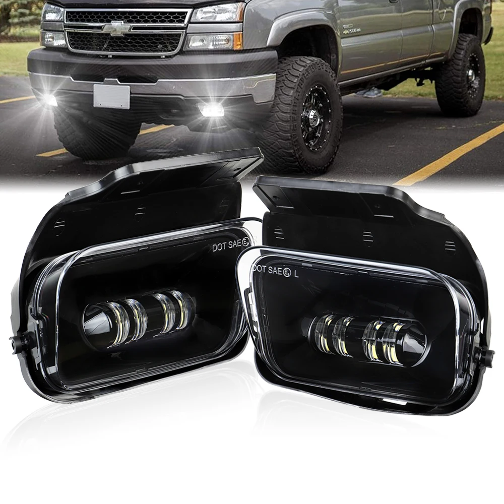 Pair of Fog Lights Front Bumper Lamps For 2003-2006 Chevy Silverado  1500/1500HD/2500/2500HD/3500 Models AliExpress