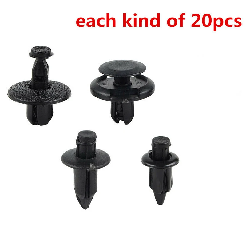 Motorcycle ATV Fairing Bolt Bodywork Push Pry Rivets Pin Kit 80pcs motorcycle accessories,motorcycle fairing