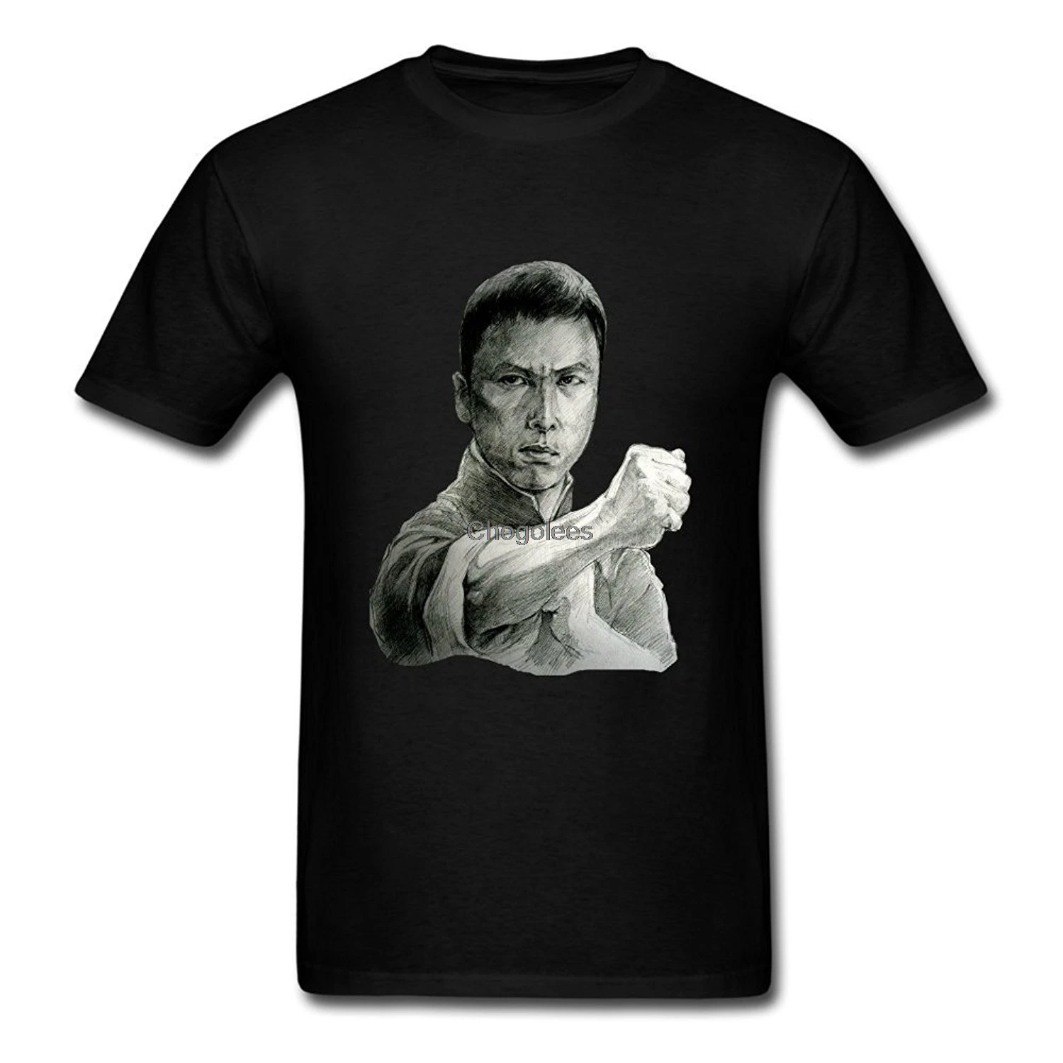 Хлопковая футболка с коротким рукавом Ip Donnie Yen DIY | Мужская одежда