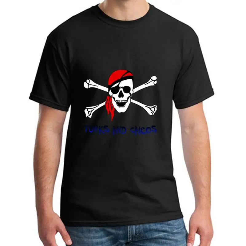 

fashion Pirate Turks And Caicos tshirt for men Short Sleeve Humor Unisex male female tee t shirts gift top tee