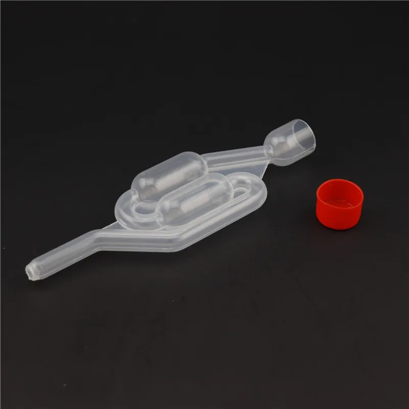 Twin Bubble Airlock One-way Exhaust Water Seal Valve With Silicone Grommet for Beer Wine Making Household Distiller Tools 1pc