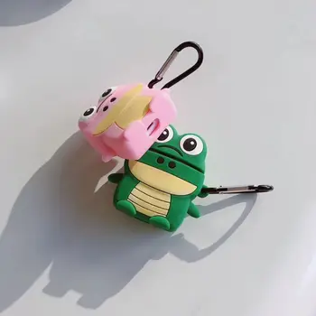 

Cute Dinosaur Protective Case Silicone Cover with Carabiner for Airpods 1/2 Kit