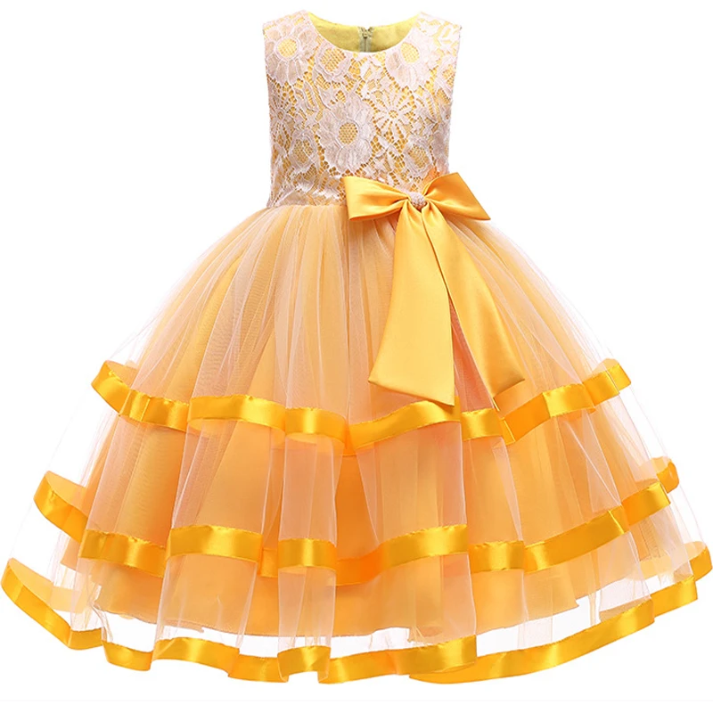Платье для маленьких девочек vestidos костюмы, платье принцессы для девочек кружевное платье с цветочным рисунком платья бальное платье пышные вечерние платья Детская Костюмы