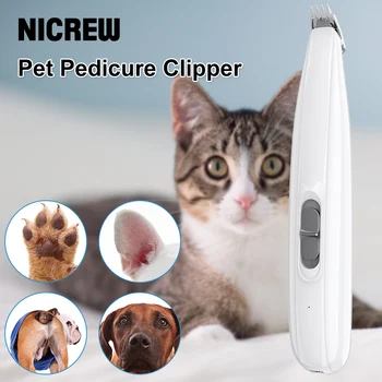 

NICREW Dog Clippers Professional Pet Foot Hair Trimmer USB Rechargeable Electric Pet Hair Grooming Kits Dog Cat Feet Hair Shaver