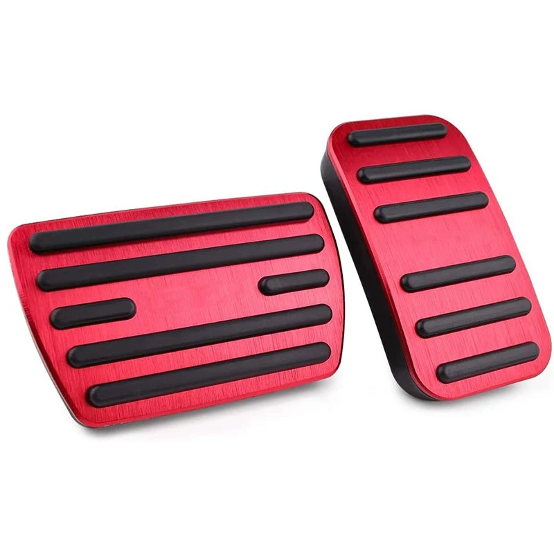 Anti Slip Foot Pedals Aluminum Brake and Accelerator Pedal No Drilling