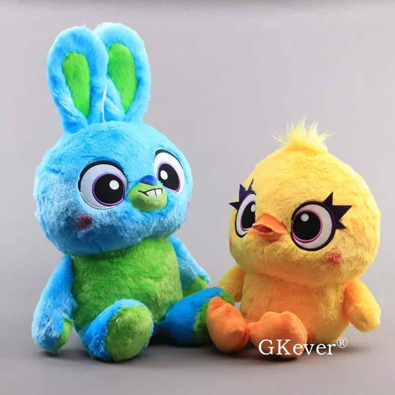 35 см История 4 голубой кролик и желтая утка Ducky плюшевые игрушки кукла большой размер мягкая спальная Подушка детский подарок на день рождения
