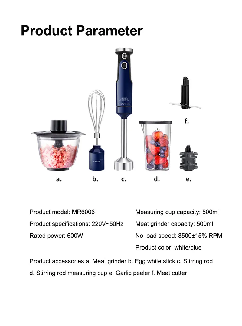 【摩飞电器MR6006】摩飞电器（Morphyrichards）料理机打蛋器家用绞肉机-手持式婴儿辅_18
