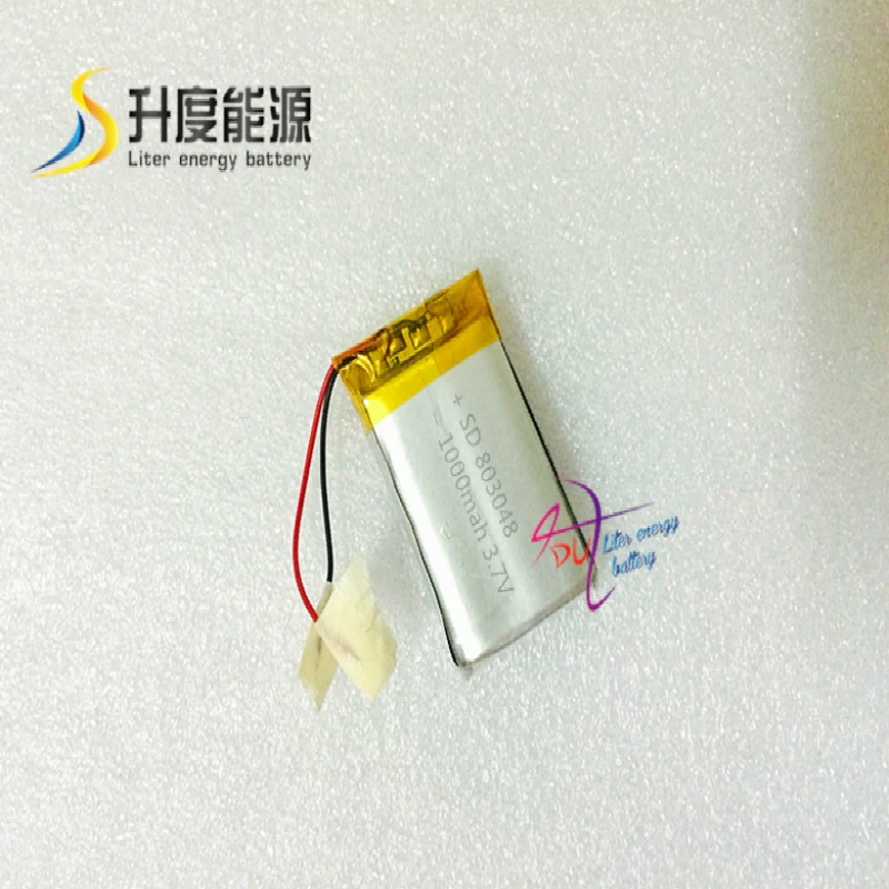 SD CE, Rohs, MSDS одобренный 803048 3,7 v 1000 mah планшетный аккумулятор