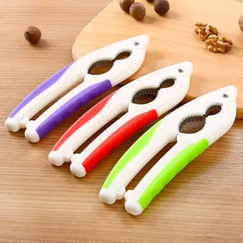 Online Multi-Function Stainless Steel Kitchen Tool Nutcracker Sheller Walnut Cracker Plier Metal Opener Tool LX8677