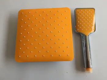 

Orange Handheld Sprinkler Top Spray Packaged Combination Big Shower Shower Set Nozzle Ql-3001