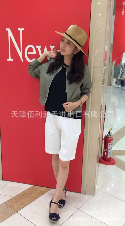 

Orders Exported to Japan Earth Summer New Style Pure Cotton Ultra-Thin Casual Short Jacket Motorcycle EME