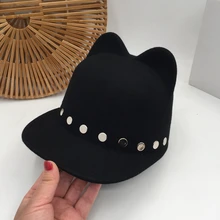 Веб-звезда в конном кепке женщин trill минус возраст медведь уха о бейсбольной кепке шерсть красивый заклепки кепки прилива