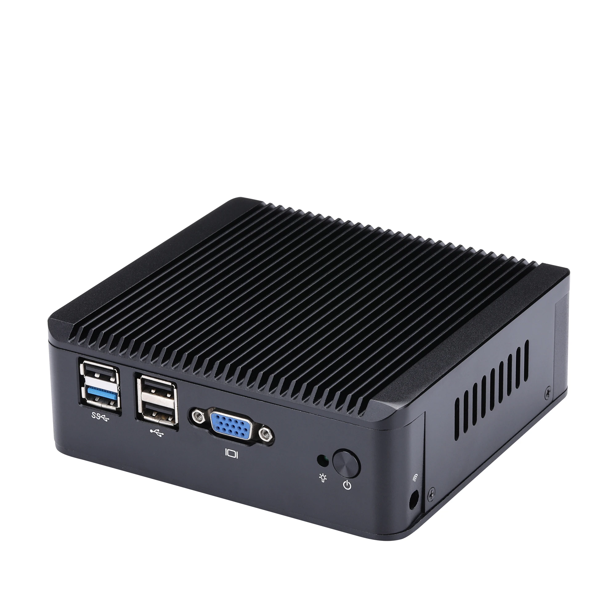 Qotom 4 LAN Barebone Мини ПК wifi Q190G4 celeron J1900 четырехъядерный межсетевой экран многофункциональный домашний маршрутизатор