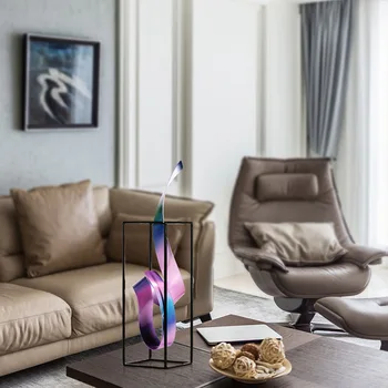 

Exquisite Iron Sculpture Thriving Freestanding Sculpture Abstract Desktop Sculpture Contemporary Centerpieces Modern Metal Art