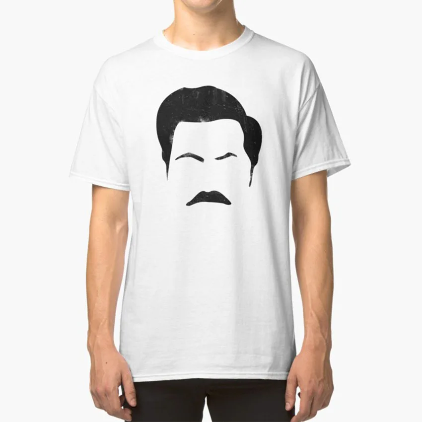 

Swanson футболка Ron Swanson усы парки и парки отдыха и отдыха