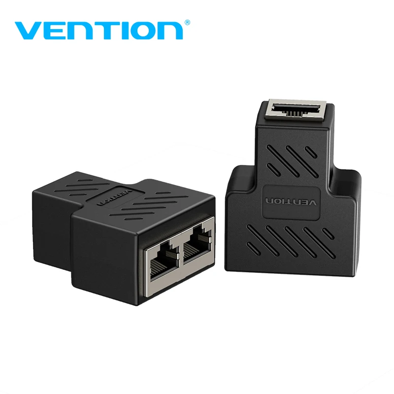 Разветвитель Vention RJ45 стандарта 1 2 соединитель Ethernet модульный разъем для