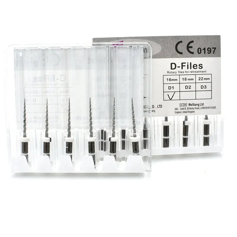 Dental NiTi Rotary Files Endodontic Retreatment Use For Root Canal Retreatment Cleaning D1 D2 D3 Files Dentist Tool 5