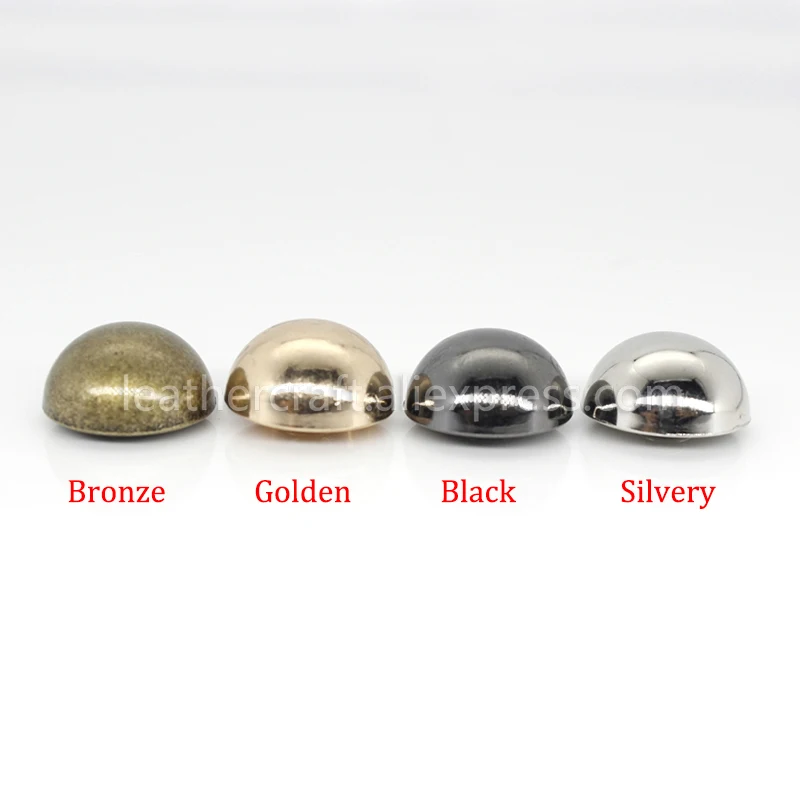 Description Picture 6 of item10pcs Dome Rivet Screw Round Head Studs Punk Spots Garment Leather Craft Belt Wallet Decoration Parts 8/10/12/20mm