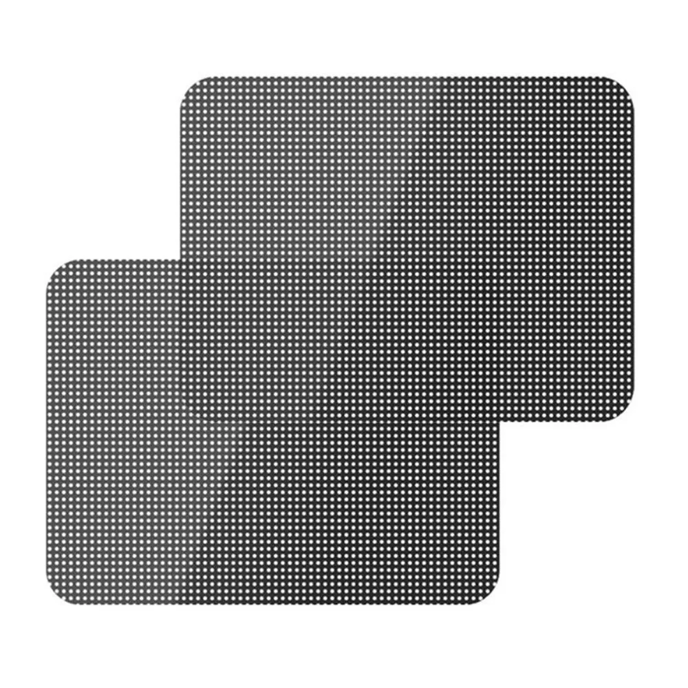 Черная хомут, боковая занавеска, автомобильные шторы, солнцезащитный козырек, статические наклейки, универсальные 42*38 см, боковая Солнцезащитная шторка, 2 шт