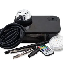 Современный акриловый кальян черный Najile курительный шланг с светодиодный светильник с фабрики Цена